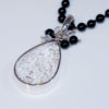 Crystal-Faceted-Teardrop-Neclace-Silver-Onyx