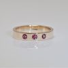 Crystallure-Band-Ring-4mm-Gold-Red