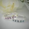 Crystallure-Eternity-Ring-5-stones-3mm-Silver