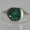 Crystallure-Signet-Ring-Silver-Green