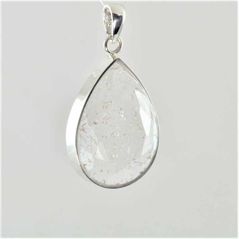 Crystal-Faceted-Teardrop-Necklace-Silver-Clear-no-Necklace1